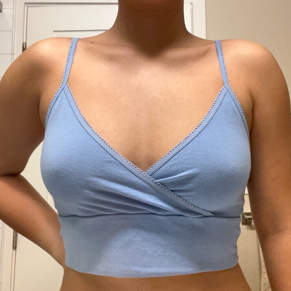 Baby blue tank top
